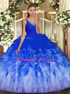 Floor Length Ball Gowns Sleeveless Multi-color Quinceanera Gowns Backless