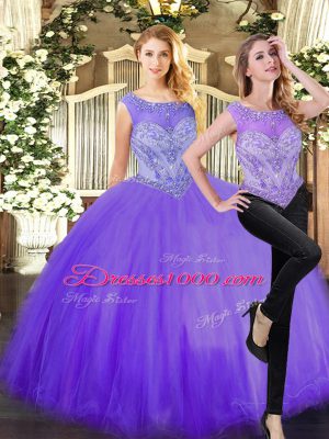 Floor Length Ball Gowns Sleeveless Eggplant Purple 15 Quinceanera Dress Zipper