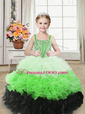 Multi-color Sleeveless Organza Lace Up Pageant Dress for Sweet 16 and Quinceanera