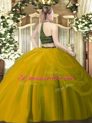 New Arrival Green Sleeveless Floor Length Beading and Ruching Zipper Vestidos de Quinceanera