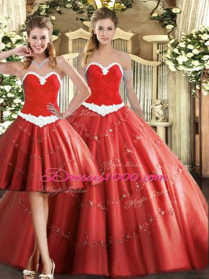 Beauteous Tulle Sleeveless Floor Length Ball Gown Prom Dress and Beading