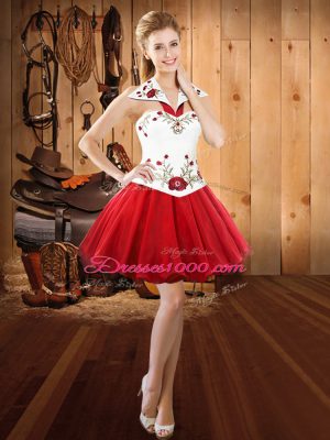 Multi-color Fabric With Rolling Flowers Lace Up Sweet 16 Dress Sleeveless Sweep Train Embroidery