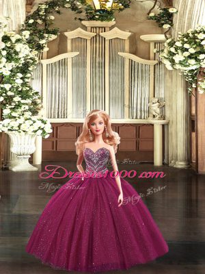 Sleeveless Beading Lace Up Sweet 16 Dress