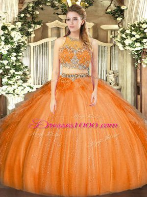 Super Sleeveless Zipper Floor Length Beading Quinceanera Dresses