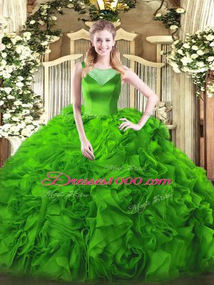 On Sale Quinceanera Dress Sweet 16 and Quinceanera with Beading Scoop Sleeveless Side Zipper