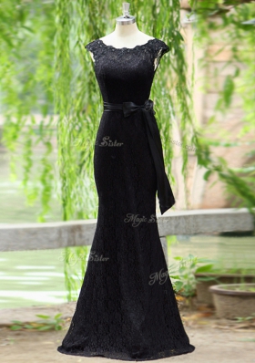 Mermaid Scoop Sleeveless Lace Zipper Dress for Prom