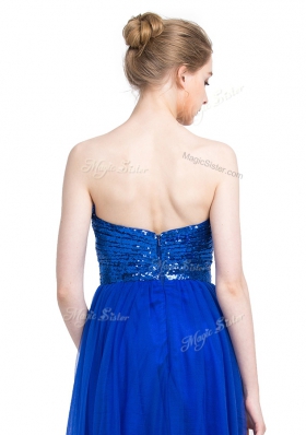 Tulle Sleeveless Floor Length and Sequins