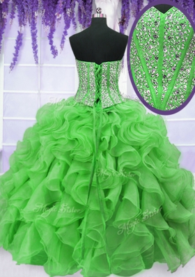 Floor Length Quinceanera Dresses Sweetheart Sleeveless Lace Up