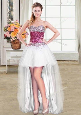 New Style Four Piece Sleeveless Lace Up Floor Length Beading 15th Birthday Dress