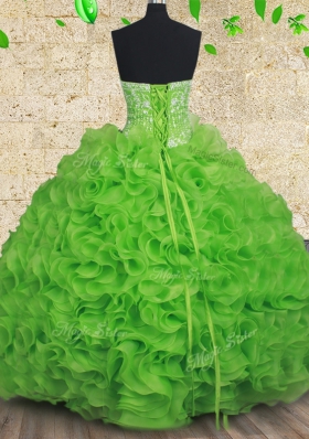 Adorable Quinceanera Dresses Military Ball and Sweet 16 and Quinceanera and For with Beading and Ruffles Strapless Sleeveless Lace Up