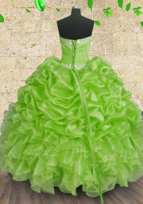 Adorable Sleeveless Beading and Appliques and Ruffles and Ruching Lace Up Quinceanera Gowns