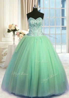 Three Piece Sweetheart Neckline Beading Quinceanera Dress Sleeveless Lace Up