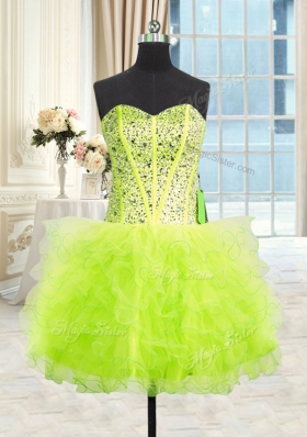 Three Piece Floor Length Ball Gowns Sleeveless Quince Ball Gowns Lace Up