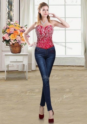 Three Piece Sweetheart Sleeveless Organza Ball Gown Prom Dress Beading and Ruffles Brush Train Lace Up