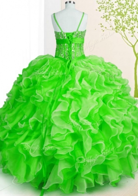 Floor Length Ball Gowns Sleeveless Quinceanera Dresses Lace Up