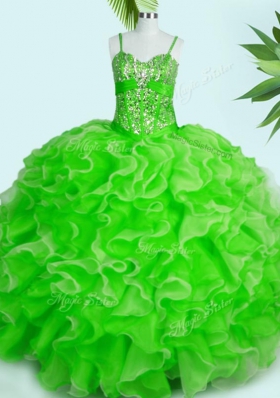 Floor Length Ball Gowns Sleeveless Quinceanera Dresses Lace Up