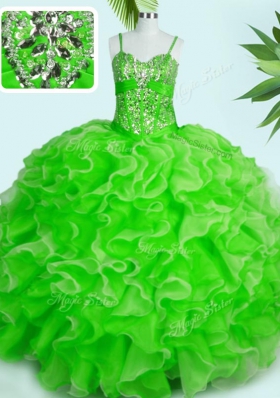 Floor Length Ball Gowns Sleeveless Quinceanera Dresses Lace Up