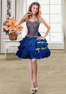 Deluxe Four Piece Sleeveless Beading and Appliques and Pick Ups Lace Up Sweet 16 Dresses