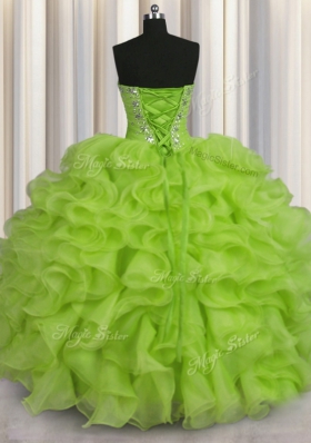 Floor Length Lace Up Vestidos de Quinceanera for Military Ball and Sweet 16 and Quinceanera with Beading