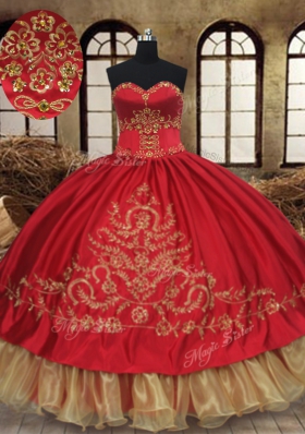 Inexpensive Wine Red Sleeveless Organza and Taffeta Lace Up Quinceanera Gowns for Military Ball and Sweet 16 and Quinceanera