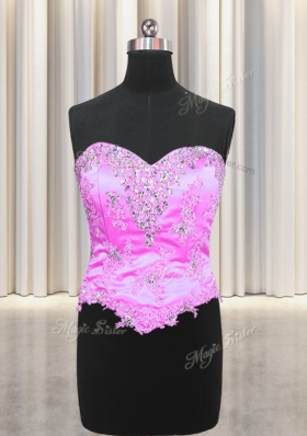 Best Selling Three Piece Sweetheart Sleeveless Lace Up Sweet 16 Dresses Multi-color Organza