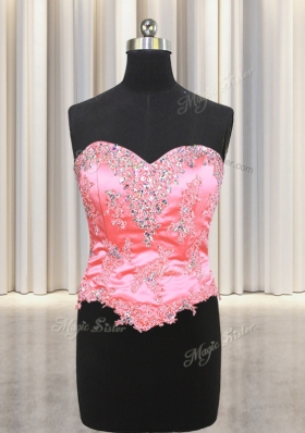 Three Piece Floor Length Ball Gowns Sleeveless Multi-color 15 Quinceanera Dress Lace Up