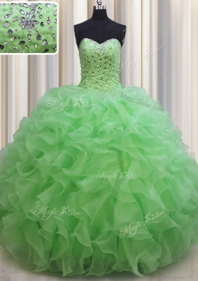 Eye-catching Floor Length Ball Gowns Sleeveless Quinceanera Gown Lace Up