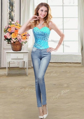 Pretty Four Piece Multi-color Lace Up Sweetheart Beading and Ruffles Quinceanera Dresses Organza Sleeveless