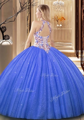 Green Ball Gowns Lace and Appliques 15 Quinceanera Dress Lace Up Tulle Sleeveless Floor Length