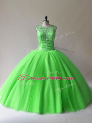 Floor Length Ball Gowns Sleeveless Sweet 16 Dresses Lace Up