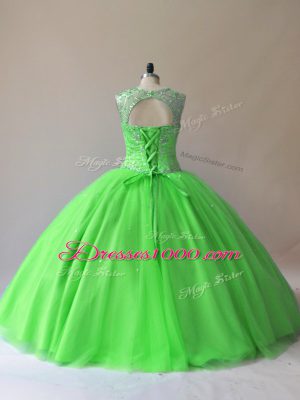 Floor Length Ball Gowns Sleeveless Sweet 16 Dresses Lace Up