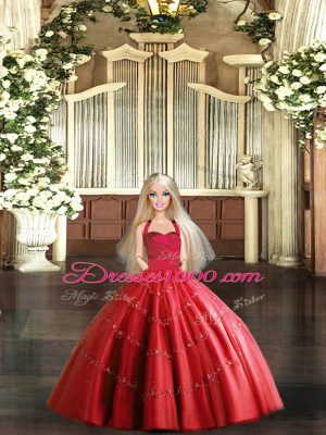 Dramatic Sleeveless Lace Up Floor Length Appliques Sweet 16 Dresses