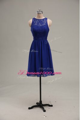 Glorious Sleeveless Zipper Knee Length Lace Prom Party Dress