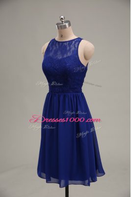 Glorious Sleeveless Zipper Knee Length Lace Prom Party Dress