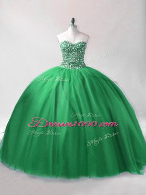 Admirable Sleeveless Lace Up Floor Length Beading Quinceanera Dresses