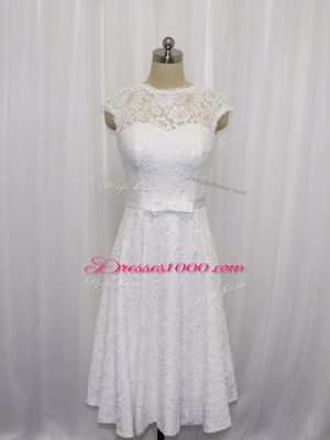 Wonderful Sleeveless Lace and Belt Lace Up Wedding Gowns