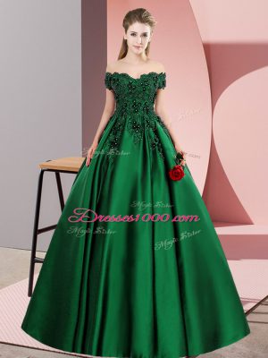 Green Zipper Quinceanera Dresses Lace Sleeveless Floor Length