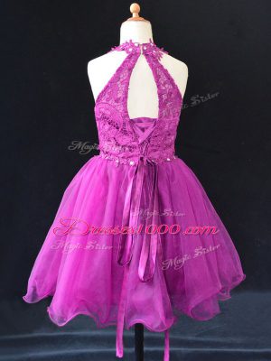 Sleeveless Beading and Lace Lace Up Flower Girl Dresses for Less