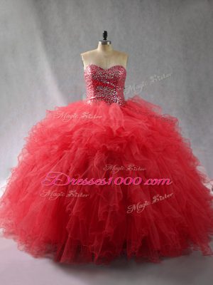 Best Selling Floor Length Ball Gowns Sleeveless Wine Red Sweet 16 Dress Lace Up