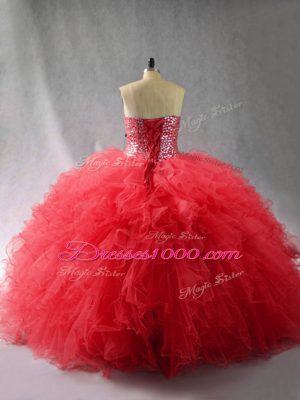 Best Selling Floor Length Ball Gowns Sleeveless Wine Red Sweet 16 Dress Lace Up