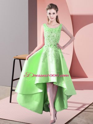 Sleeveless Lace Zipper Bridesmaids Dress
