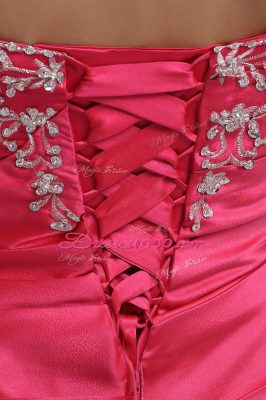 Traditional Sweetheart Sleeveless Taffeta Sweet 16 Dresses Appliques Lace Up