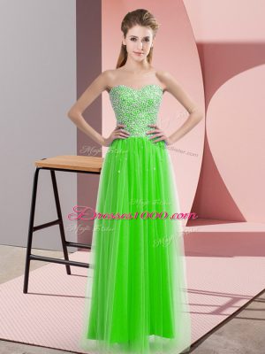 Great Empire Dress for Prom Sweetheart Tulle Sleeveless Floor Length Lace Up