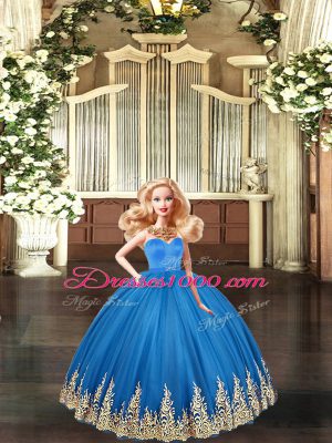 Exquisite Tulle Sleeveless Floor Length Quinceanera Gowns and Embroidery