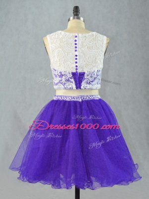 Custom Made Sleeveless Lace and Appliques Zipper Celebrity Style Dress