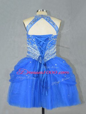 Tulle Sleeveless Mini Length Homecoming Dress and Beading