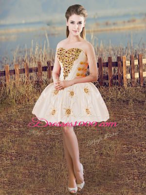 Organza Sleeveless Floor Length Sweet 16 Quinceanera Dress and Beading and Ruffled Layers