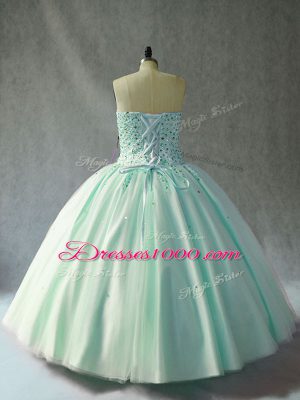 Pink Sweetheart Neckline Beading Sweet 16 Quinceanera Dress Sleeveless Lace Up