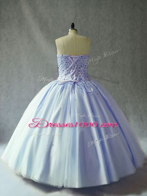 Pink Sweetheart Neckline Beading Sweet 16 Quinceanera Dress Sleeveless Lace Up