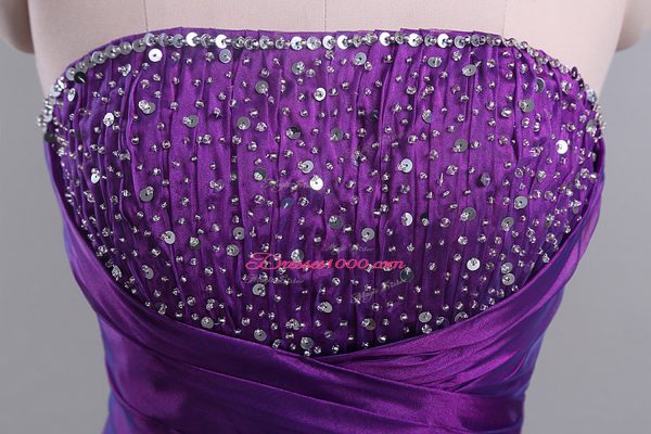 Eggplant Purple Sleeveless Tulle Lace Up Sweet 16 Quinceanera Dress for Sweet 16 and Quinceanera